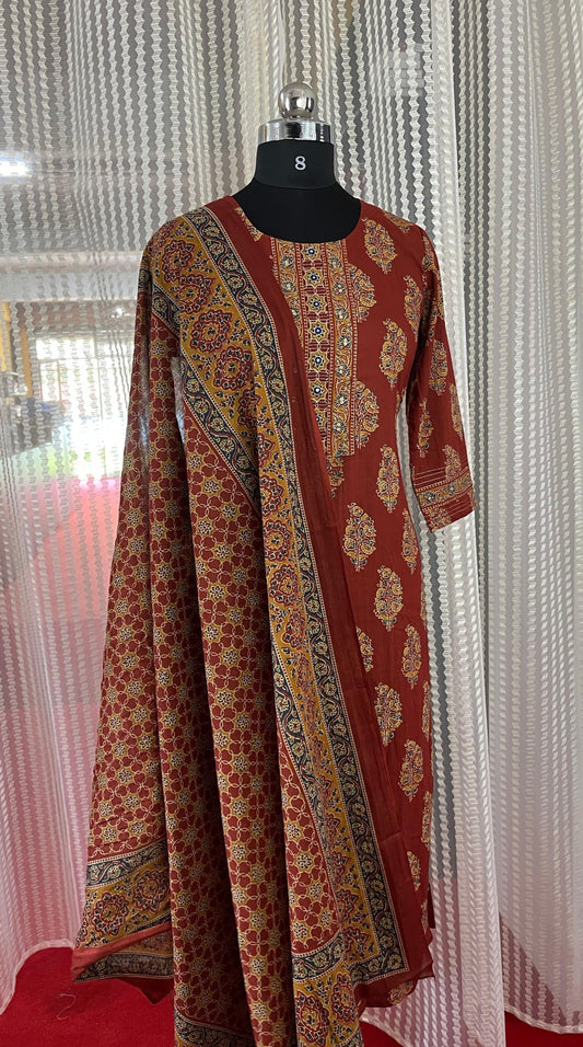 Ready To Wear  Cotton Churidar Set