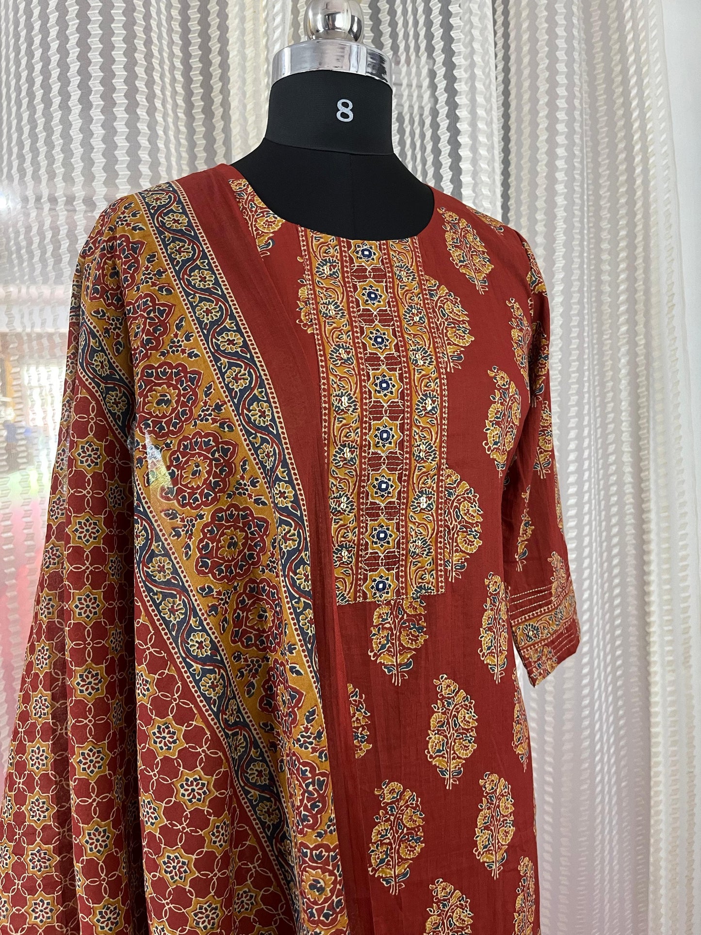 Ready To Wear  Cotton Churidar Set